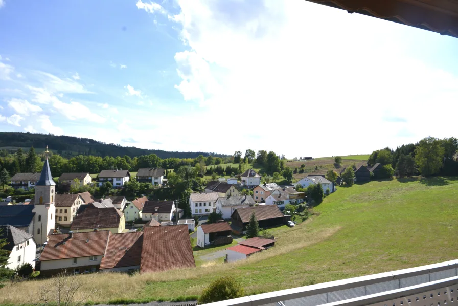 Toller Blick vom Balkon