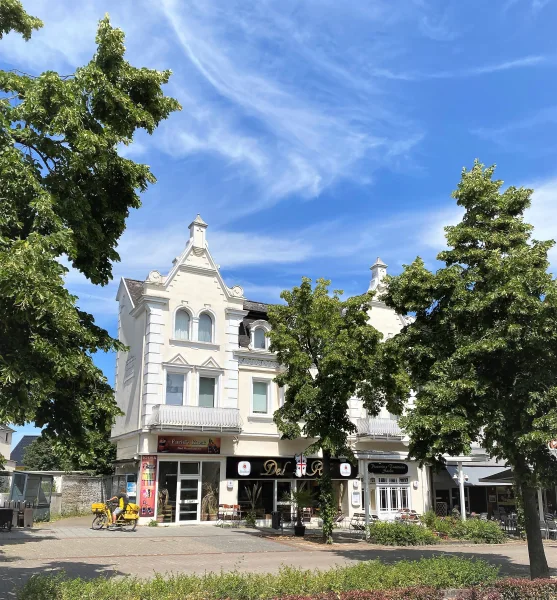 Frontansicht - Haus kaufen in Bad Oeynhausen - Gepflegtes Mehrfamilienhaus mit Gewerbeanteil in Bestlage von Bad Oeynhausen