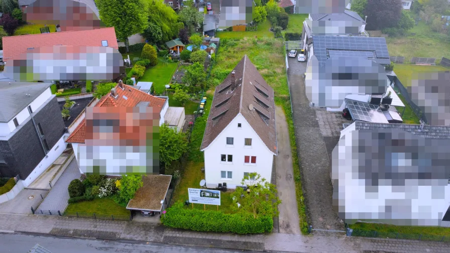 Vogelperspektive  - Haus kaufen in Gütersloh - Einmalige Investitionschance: Neubau Boardinghouse mit Generalmieter und Bestandsimmobilie in GT