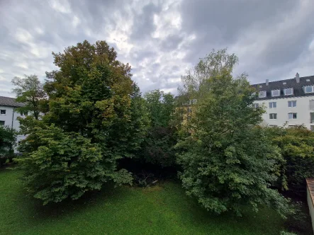 Ausblick vom Balkon.jpg - Wohnung mieten in München - Sanierte 2,5 Zimmer Wohnung mit schönem Balkon in München-Giesing