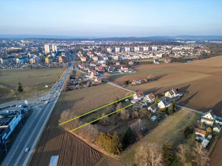 Drohnenaufnahme - Haus kaufen in Rielasingen-Worblingen / Worblingen - Viel Platz, viele Möglichkeiten – Einfamilienhaus mit großem Grundstück