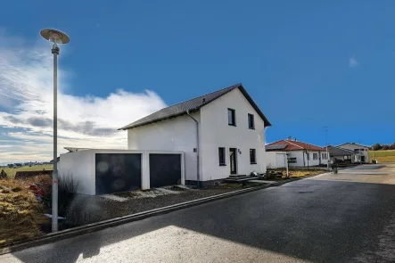 Aussen Ansicht - Haus kaufen in Mühlingen / Gallmannsweil - Stilvolles Wohnen trifft auf Energieeffizienz – Ihr Traumhaus wartet