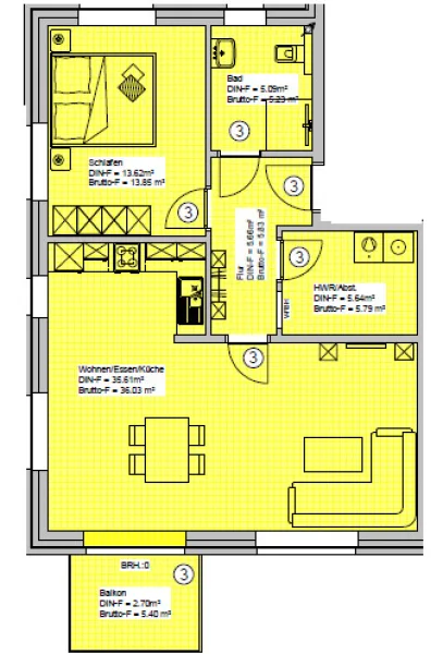 Grundriss Whg. 03