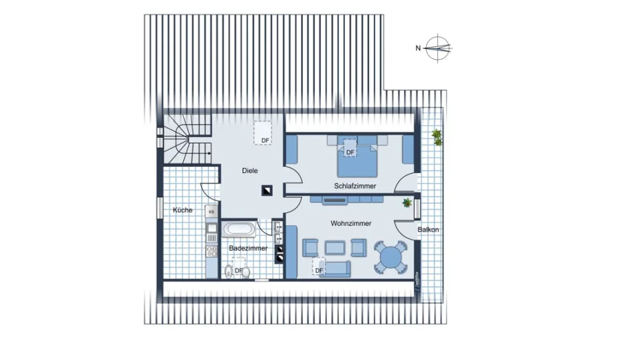 Wohnung 2 im Dachgeschoss