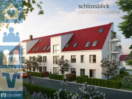 Schlossblick Oberschleißheim - Wohnung kaufen in Oberschleißheim - Moderne 2-Zimmer-Neubauwohnung mit Westbalkon