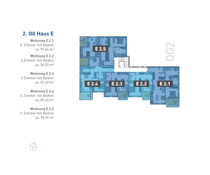 Geschoss-Plan 2. Obergeschoss