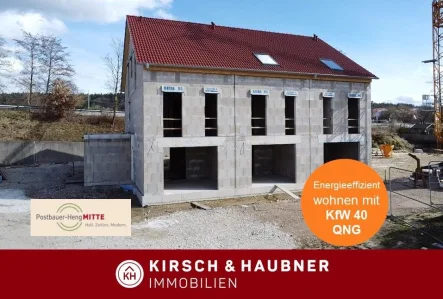 Reihenhäuser im Zentrum - Haus kaufen in Postbauer-Heng - KfW 40 QNG! Zinsgünstiges Darlehen - ideal für Kapitalanleger!Postbauer-Heng 