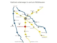 Lage Mühlhausen