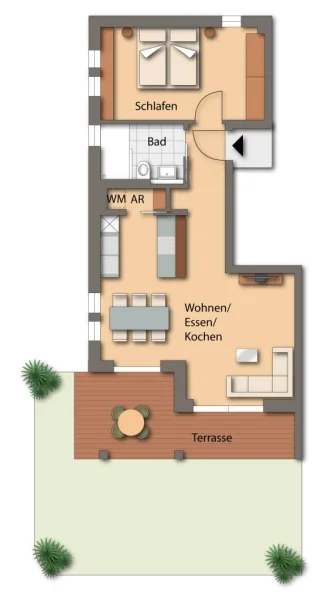 Grundriss Wohnung 2