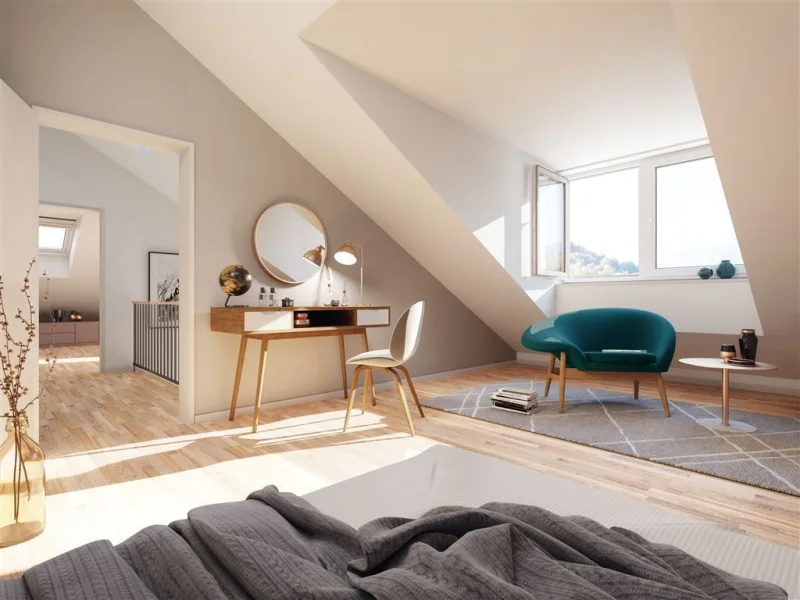 Wohnungsbeispiel - Wohnung kaufen in Bad Tölz - Traumhafte Neubau-Dachgeschoss-Wohnung +++ jetzt besichtigen, bereits Mitte 2024 einziehen +++