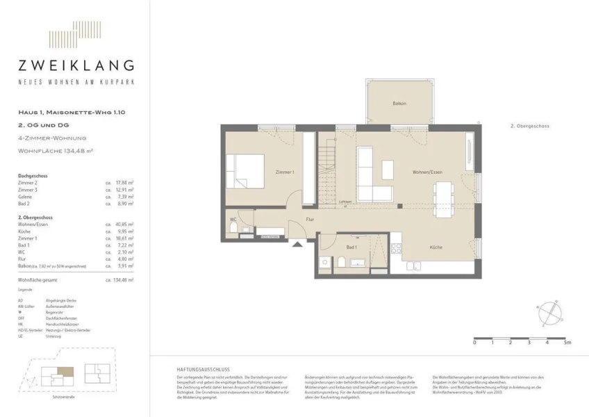 ZWEIKLANG Grundriss 1.10/2.OG