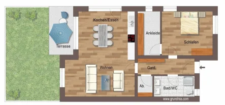 10Z - Wohnung kaufen in Deggendorf - Eigentumswohnungen mit Gartenanteil 2-Zimmer Neubau KfW 40 Plus Standard