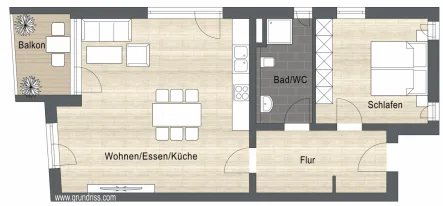 11_22_33Z - Wohnung kaufen in Deggendorf - 2-Zimmer-Neubau-Eigentumswohnungen KfW 40 Plus Standard in Deggendorf