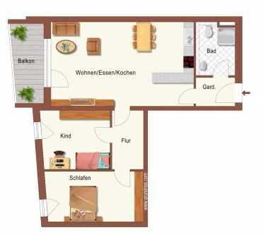 12_23_34Z - Wohnung kaufen in Deggendorf - 3-Zimmer-Neubau-Eigentumswohnungen KfW 40 Plus Standard