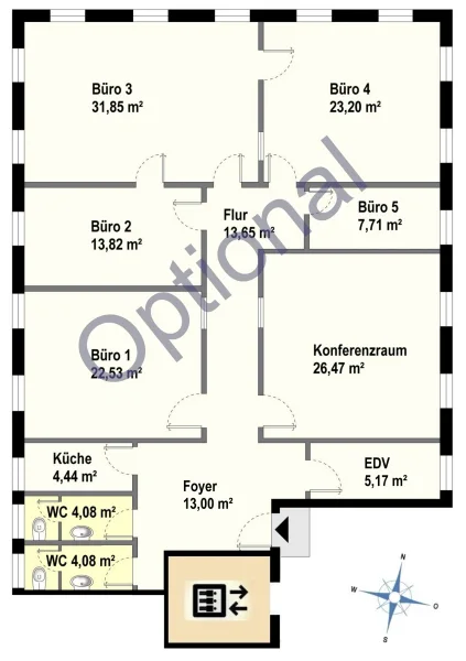 Optionale Fläche - Grundriss