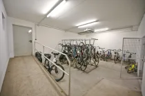 Fahrradraum Zugang in der Tiefgarage