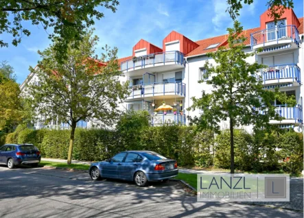 Balkonansicht - Wohnung kaufen in Poing b München - Vermietet - solide 2 Zi.-Whg. mit sonnigem Balkon