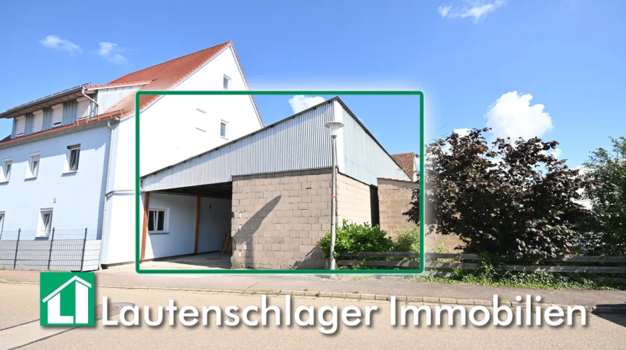 Lagerhalle - Halle/Lager/Produktion kaufen in Hilpoltstein-Meckenhausen - Lagerläche + Sanierungsprojekt mit Loft-Charakter in Meckenhausen - bei Hilpoltstein