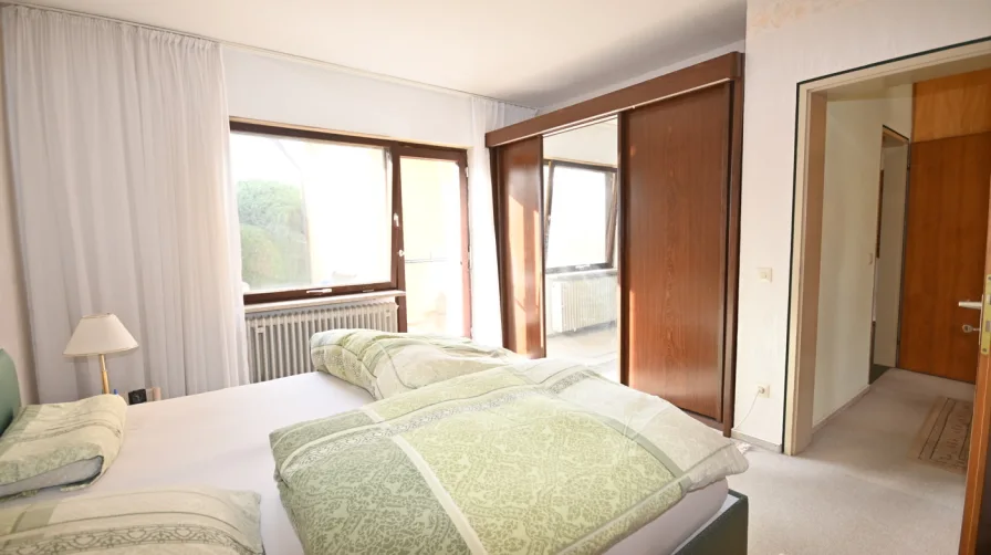 Schlafzimmer ebenfalls mit Terrassenzugang