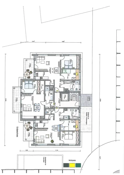 Grundriss Erdgeschoss Rödental Ahornweg 9