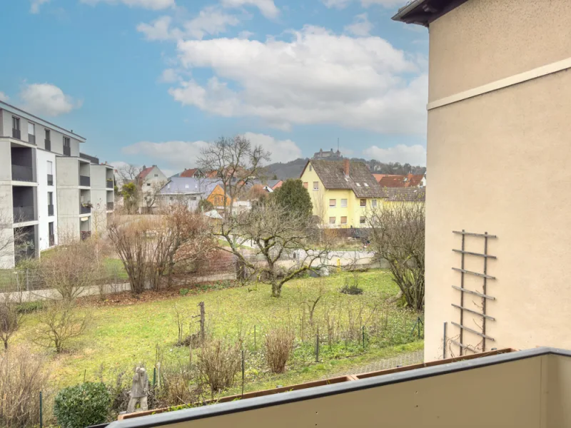 Ausblick Balkon rechter Flügel