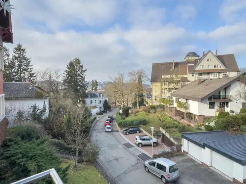 Ausblick Balkon Schlafzimmer