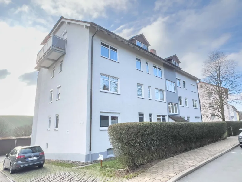 Außenansicht - Wohnung mieten in Untersiemau/Stöppach - Geräumige 2-Zimmer Wohnung in Untersiemau/Stöppach mit Einbauküche und Garagenstellplatz