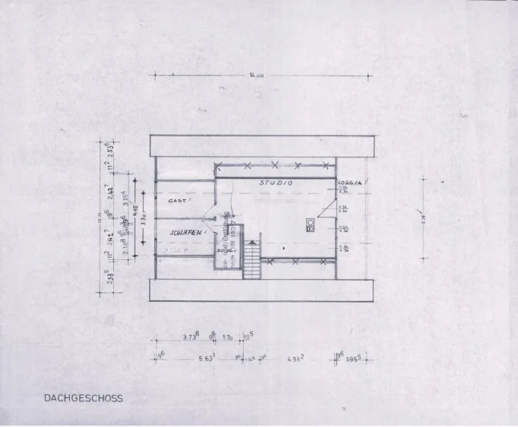 Grundriss Dachgeschoss