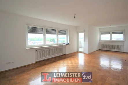 Wohn-/Esszimmer - Wohnung kaufen in Aschaffenburg / Leider - 4 ZIMMERWOHNUNG MIT BALKON IN ASCHAFFENBURG/LEIDER - SOFORT FREI