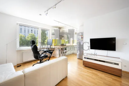 Wohnbereich - Wohnung kaufen in München - MÜNCHNER IG: Traumhaft & hell geschnittener 2 Zimmer Wohntraum in M.-Neuhausen!