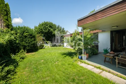 Garten - Haus kaufen in München - MÜNCHNER IG: Bungalow - Bestlage zur Sanierung oder Neubau für ca. 480 qm Wfl.!