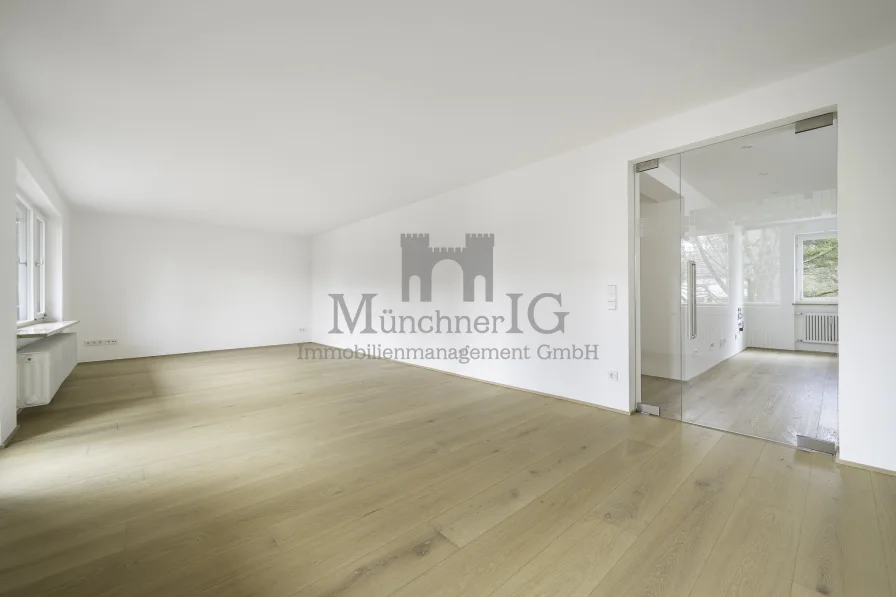 Wohnen - Wohnung mieten in München - MÜNCHNER IG: Moderne Penthouse-Stil Wohnung – Hochwertig saniert mit Blick ins Grüne!