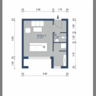 Grundriss - Büro/Praxis kaufen in München - MÜNCHNER IG: SOLLN - Heller Raum in Toplage ideal für Freiberufler, Homeoffice, Lager, Hobby!