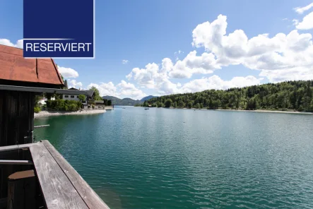 RESERVIERT - Haus kaufen in Walchensee - +Reserviert+ Bootshaus mit großer Sonnenterrasse am Walchensee