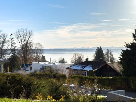 Aussicht Terrasse - Wohnung mieten in Tutzing - Der Blick ist einmalig! Moderne Erdgeschoss-Wohnung mit Seeblick und großer Terrasse