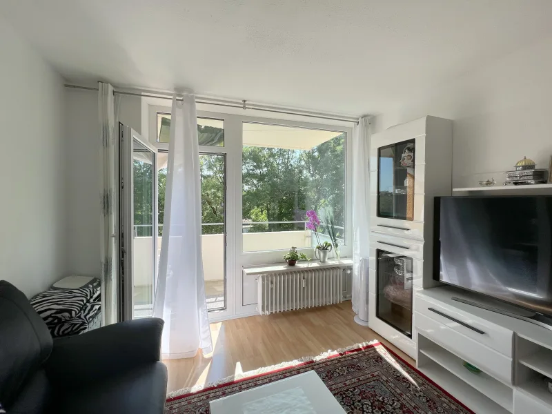 Wohnzimmer_1 - Wohnung kaufen in München - Zentrale 2-Zimmer Wohnung mit Balkon am Harras - vermietet