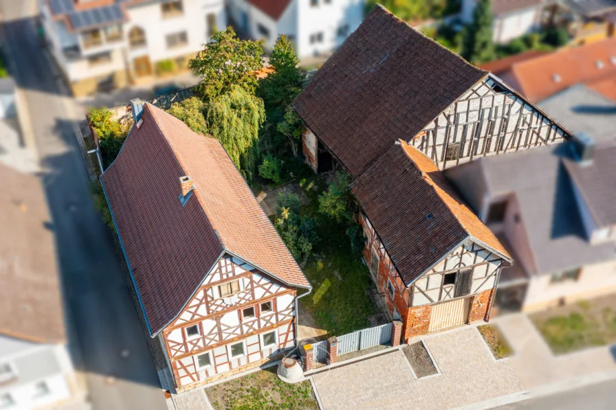 Außenaufnahme - Haus kaufen in Aubstadt - Charmantes Anwesen in ruhiger Lage von Aubstadt