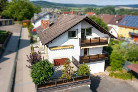 Luftansicht - Haus kaufen in Lauda-Königshofen / Gerlachsheim - Tolles Haus mit viel Platz und Potential zur ELW