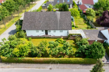 Luftansicht - Haus kaufen in Werbach - Tolles Einfamilienhaus mit großem Grundstück und Ausbaupotential