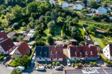 Grethe Schellmann Immobilien Neue Gasse 14 ThÅngen - DJI_0186 - Haus kaufen in Thüngen - Ihr neues Zuhause: Doppelhaushälfte mit Terrasse und Garten in ruhiger Lage von Thüngen