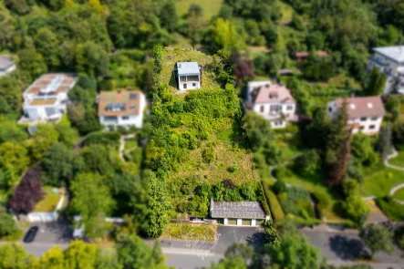 Draufsicht - Grundstück kaufen in Würzburg - Einzigartiges Grundstück im Steinbachtal mit unbeschreiblicher Aussicht