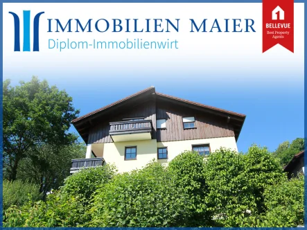 Hausansicht - Wohnung kaufen in Bad Griesbach - DIPLOM-Immowirt MAIER !! Tolles Appartement mit 41 m2 Wfl. KFZ-Stellplatz und extra Tiefgarage!!
