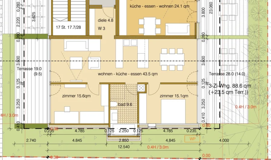 Whg. 03 EG mit Terrassen