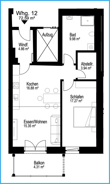 Grundriss Vermietung