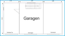 Grundriss Garagengebäude EG