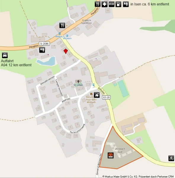 Lageplan Mittbach