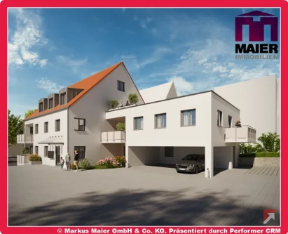 Ansicht - Südost - Wohnung kaufen in Isen - Neubau in zentraler Lage