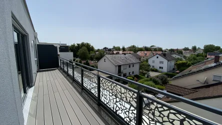 Terrasse West - Wohnung mieten in Erding - Penthouse mit 2 Dachterrassen in Mitten von Erding!