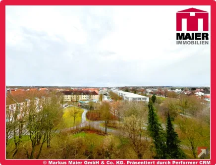 Ausblick Balkon - Wohnung kaufen in Erding - Wer will so eine Aussicht?