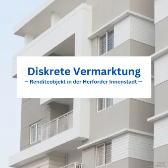 Diskrete Vermarktung - Zinshaus/Renditeobjekt kaufen in Herford - Attraktives Renditeobjekt in der Herforder Innenstadt - Wohn- und Geschäftshaus